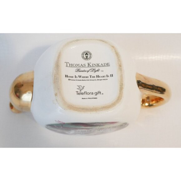 Vintage Thomas Kinkade - Home Is Where The Heart Is - Teapot Teleflora - Picture 5 of 5